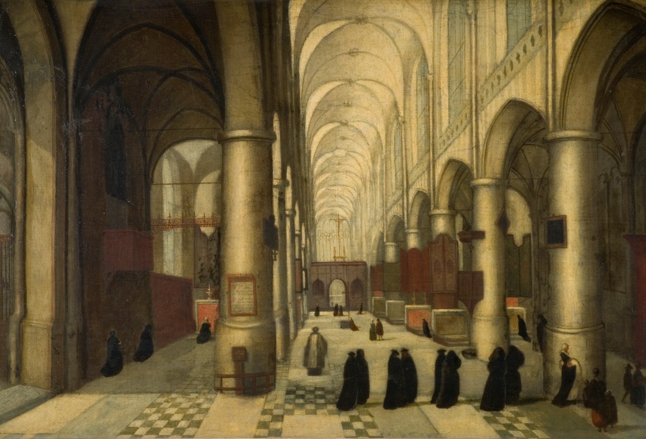 St. Pieters v Lovani, křtiny od Hendrik van Steenwyck