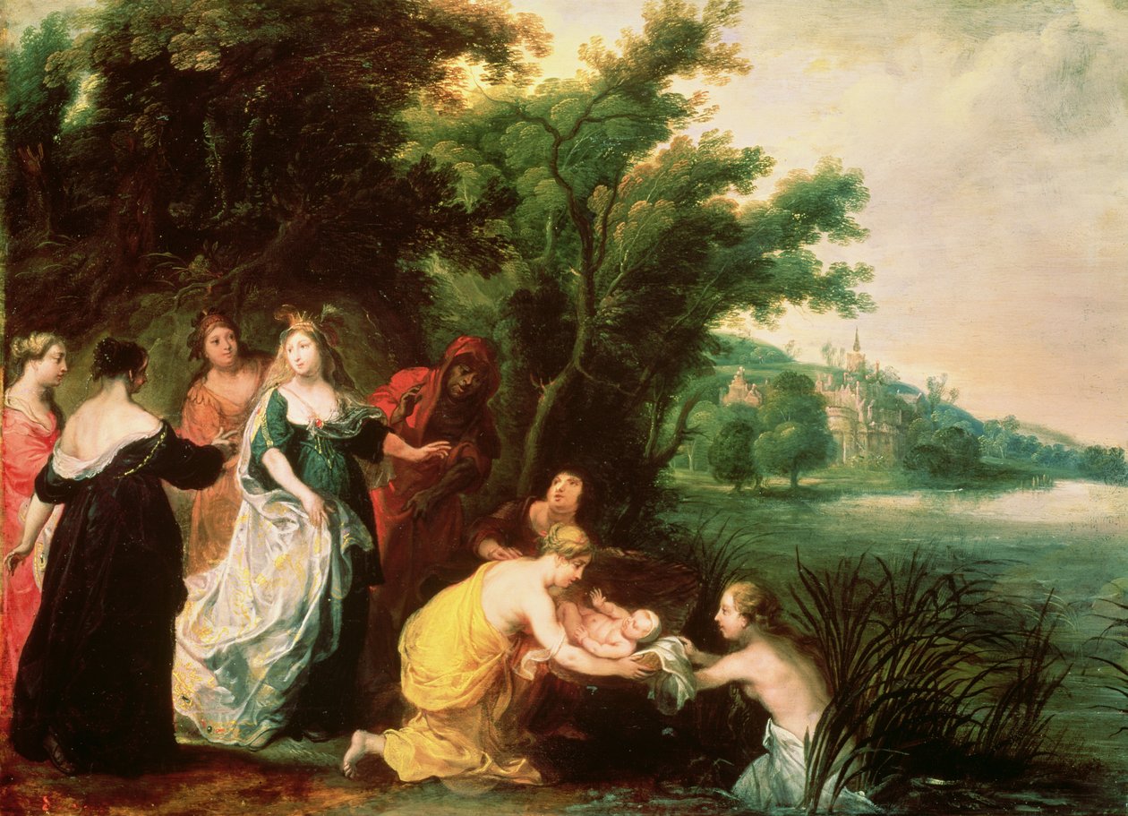Faraonova dcera objevování Mojžíše od Hendrik van the Elder Balen