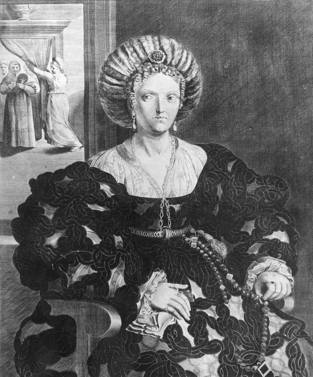 Portrét Lucrezie Borgia (1480-1519) od Hendrik van the Elder Balen