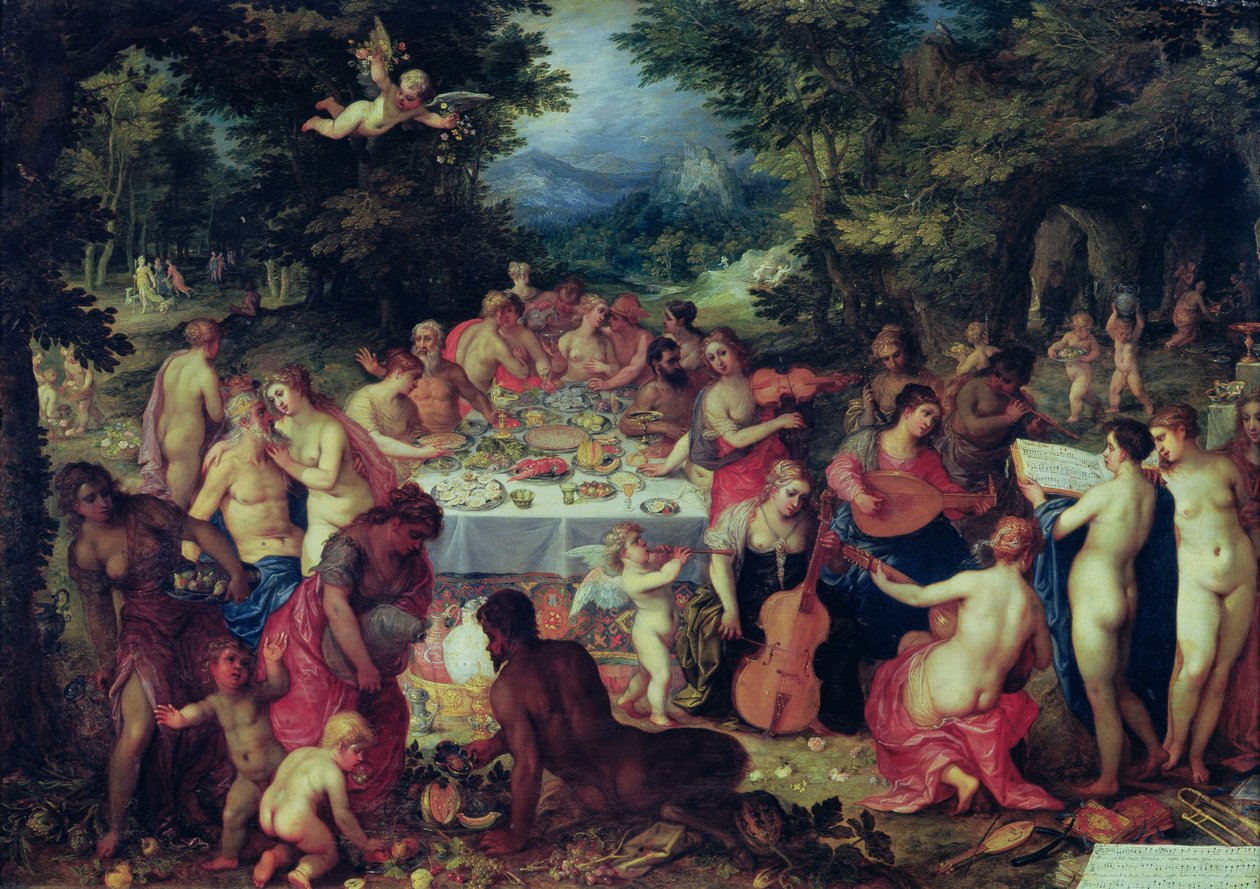 Banket bohů od Hendrik van the Elder Balen