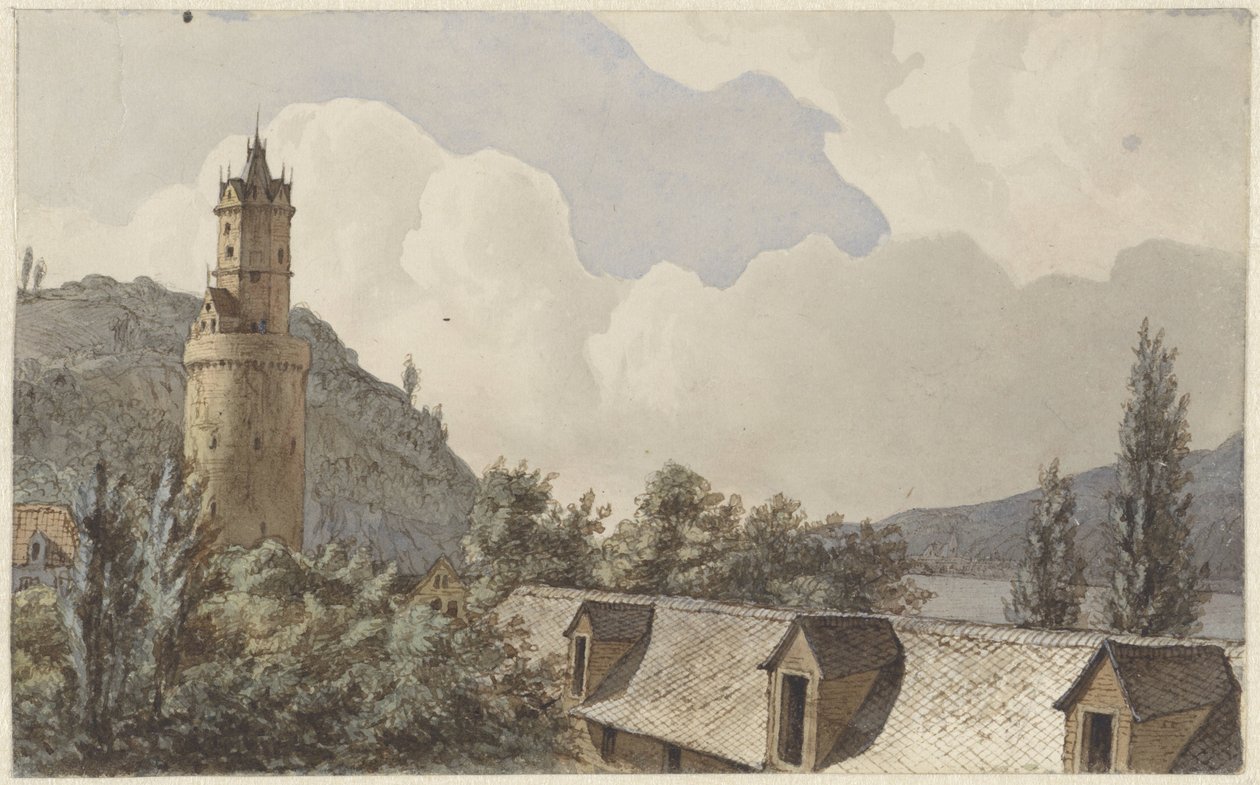 Výhled na Andernach a Rýn od Hendrik Abraham Klinkhamer