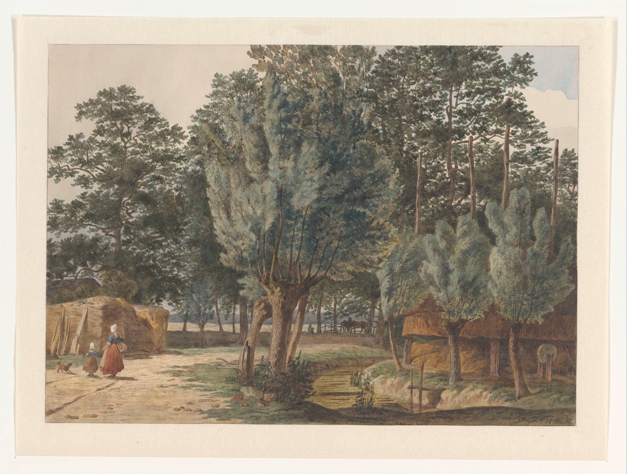 Na panství Houdringe poblíž De Bilt od Hendrik Abraham Klinkhamer