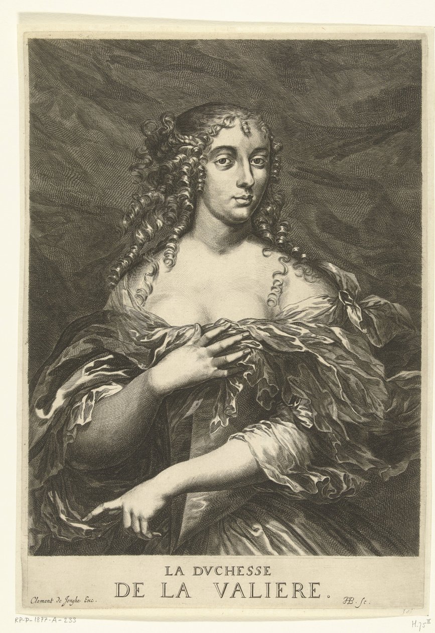 Portrét Louise Françoise de La Baume Le Blanc de la Vallière od Hendrik Bary