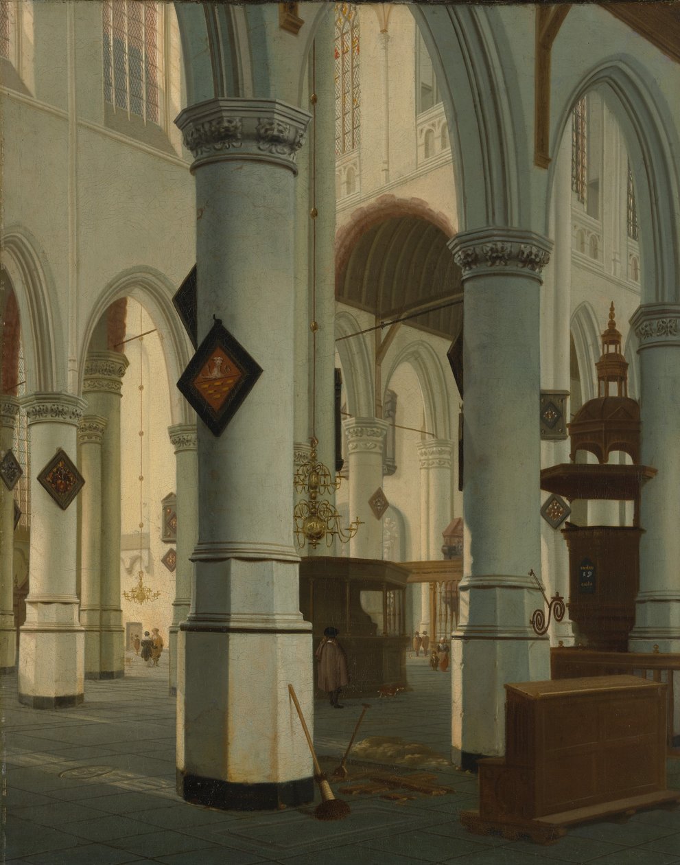 Interiér starého kostela, Delft, 1660. od Hendrik Cornelisz. van Vliet