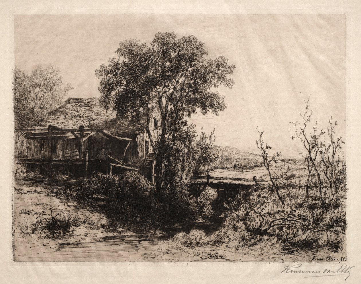 Opuštěný mlýn, 1883. od Hendrik Dirk Kruseman van Elten