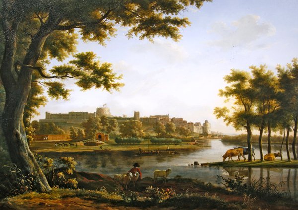 Pohled na hrad Windsor z Etonu od Hendrik Frans de Cort