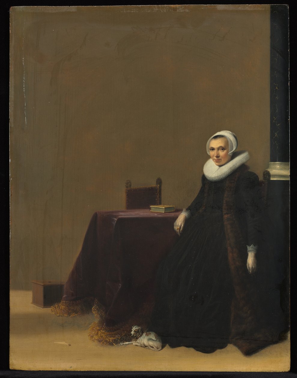 Portrét ženy se psem, c. 1635. od Hendrik Gerritsz. Pot