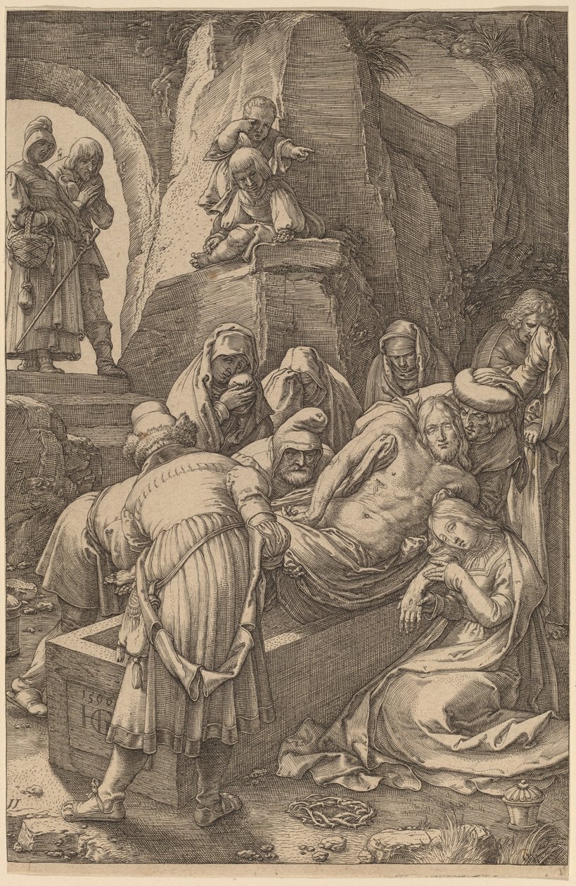 Pohřeb Krista od Hendrik Goltzius