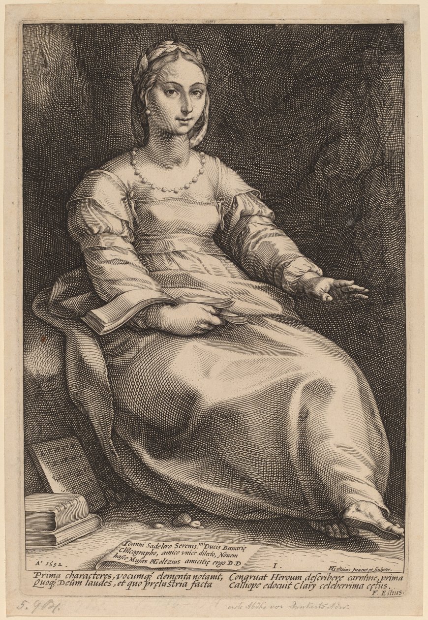 Calliope od Hendrik Goltzius