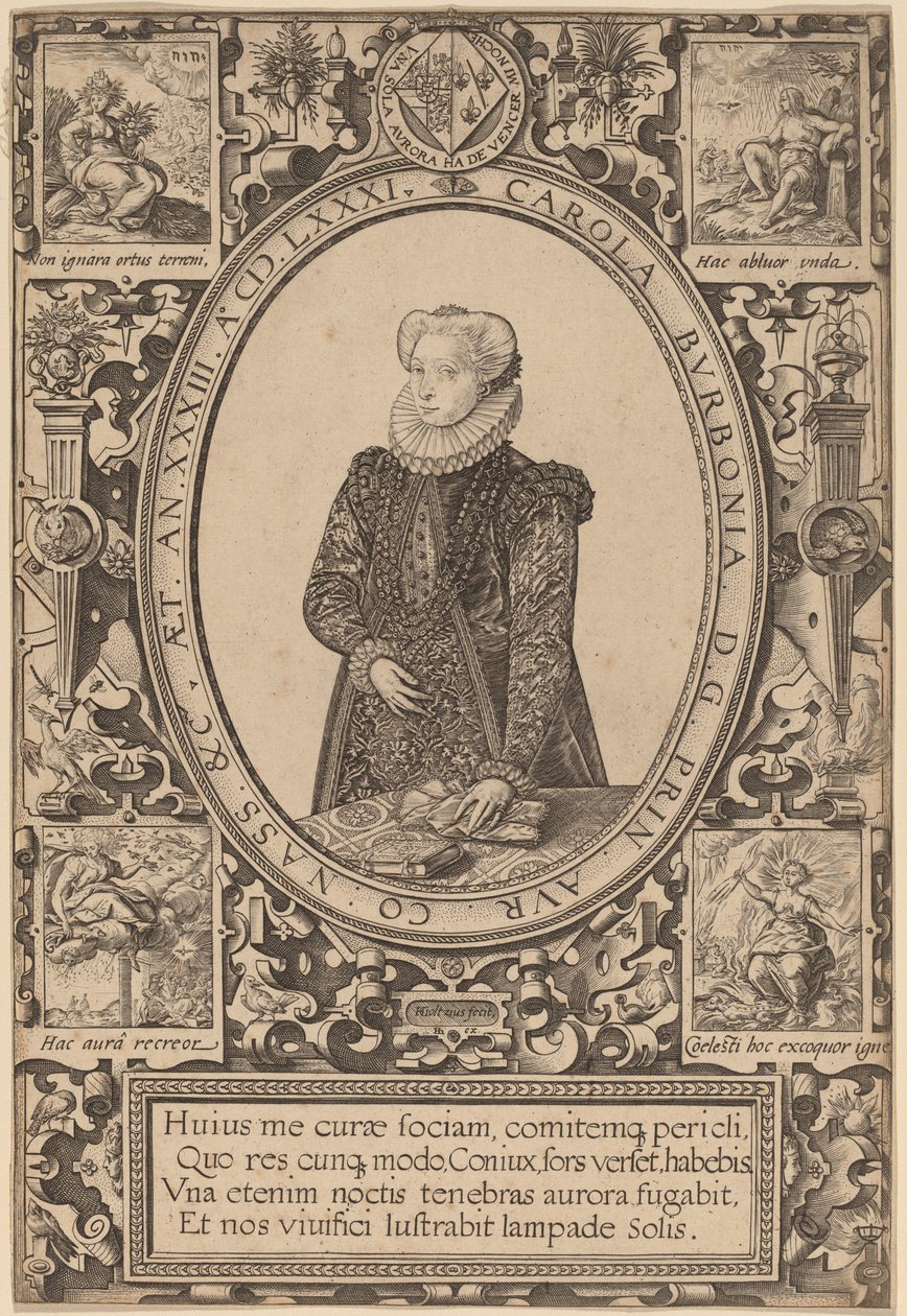 Charlotte z Bourbonu od Hendrik Goltzius
