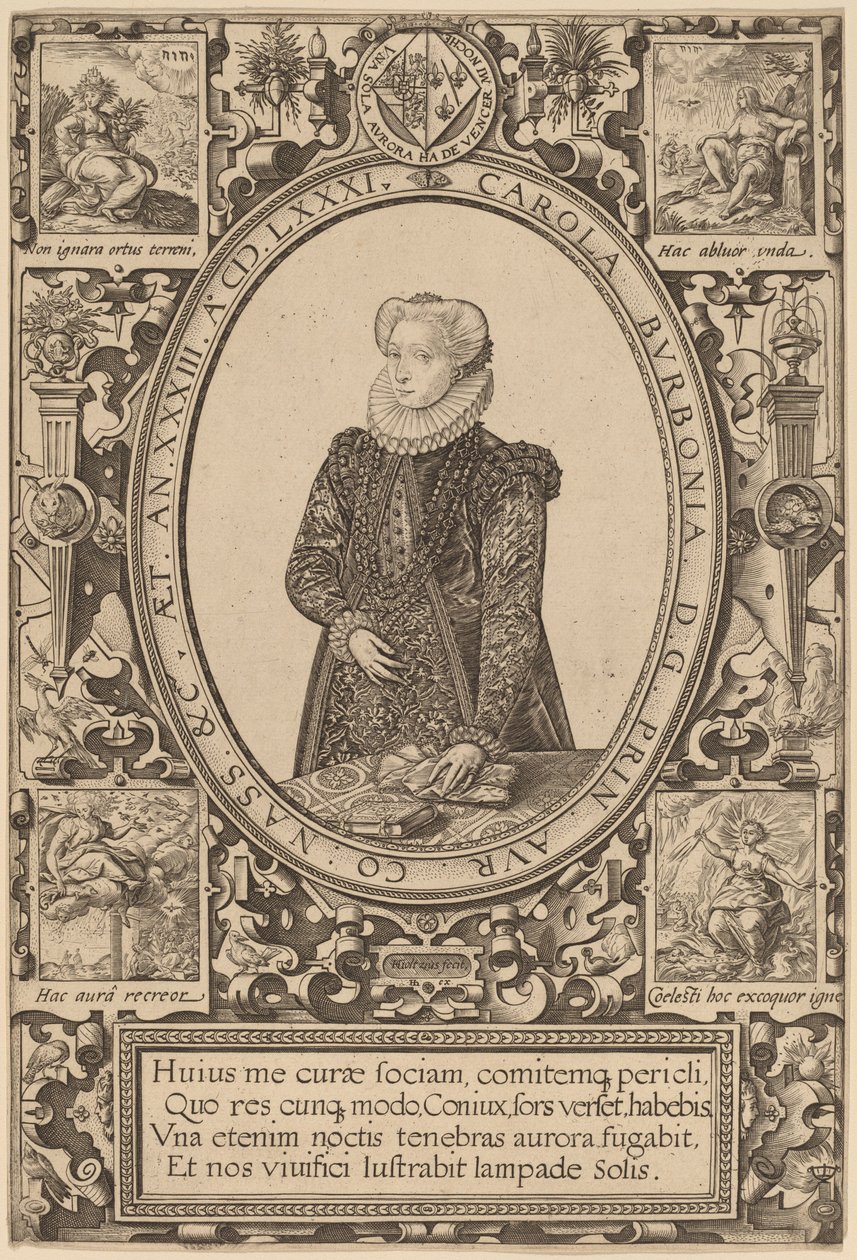 Charlotte z Bourbonu od Hendrik Goltzius
