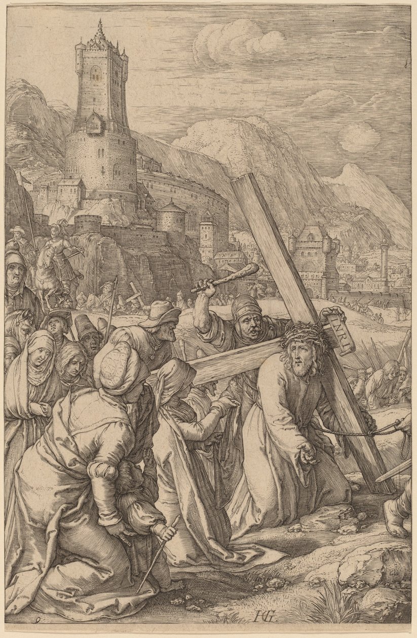 Kristus nesoucí kříž od Hendrik Goltzius