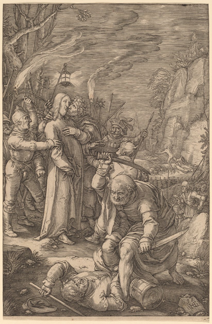 Kristus zajatý od Hendrik Goltzius