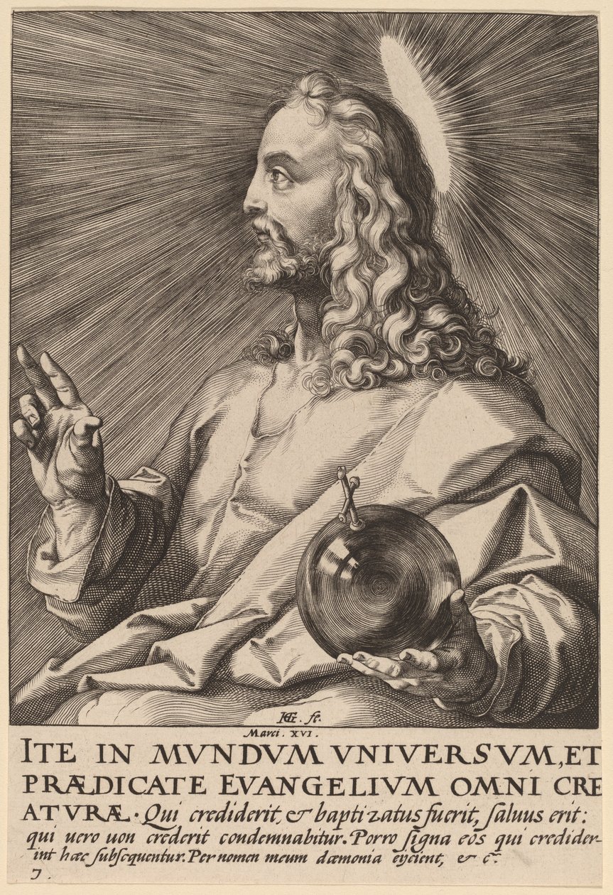 Před Kristem Us Salvatore od Hendrik Goltzius