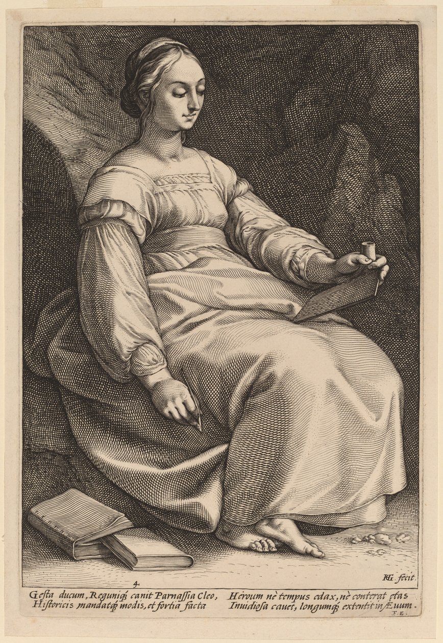 Clio od Hendrik Goltzius