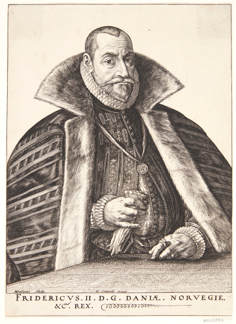 Dánsky: Frederik II, král Dánska a Norska od Hendrik Goltzius