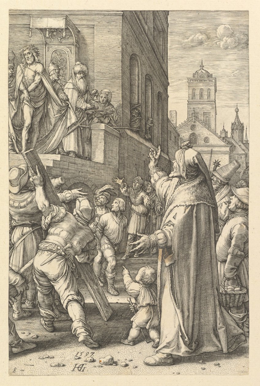 Ecce Homo, z Umučení Krista, 1597. od Hendrik Goltzius