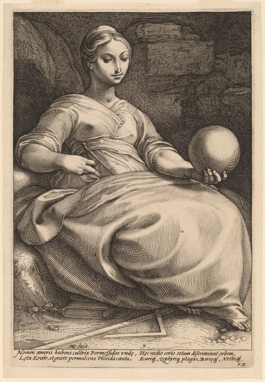 Erato od Hendrik Goltzius