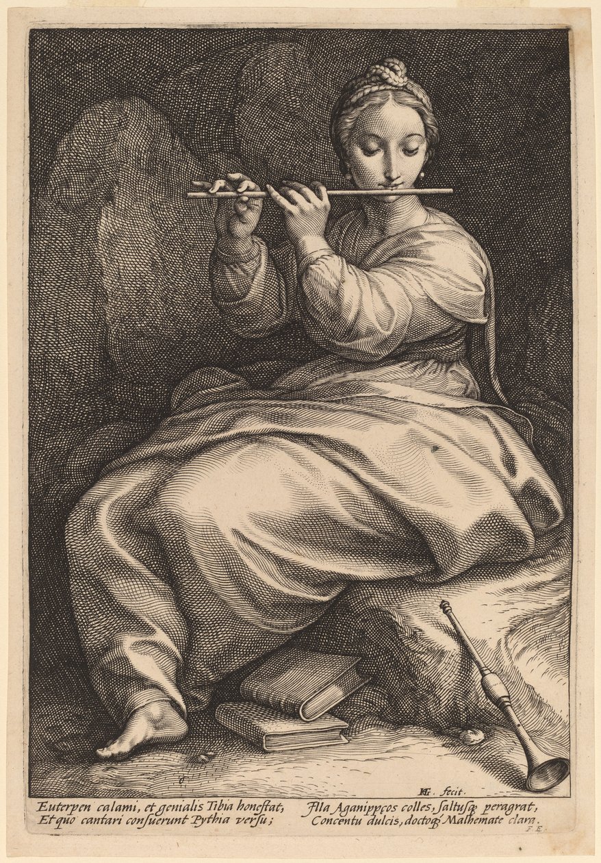 Euterpe od Hendrik Goltzius