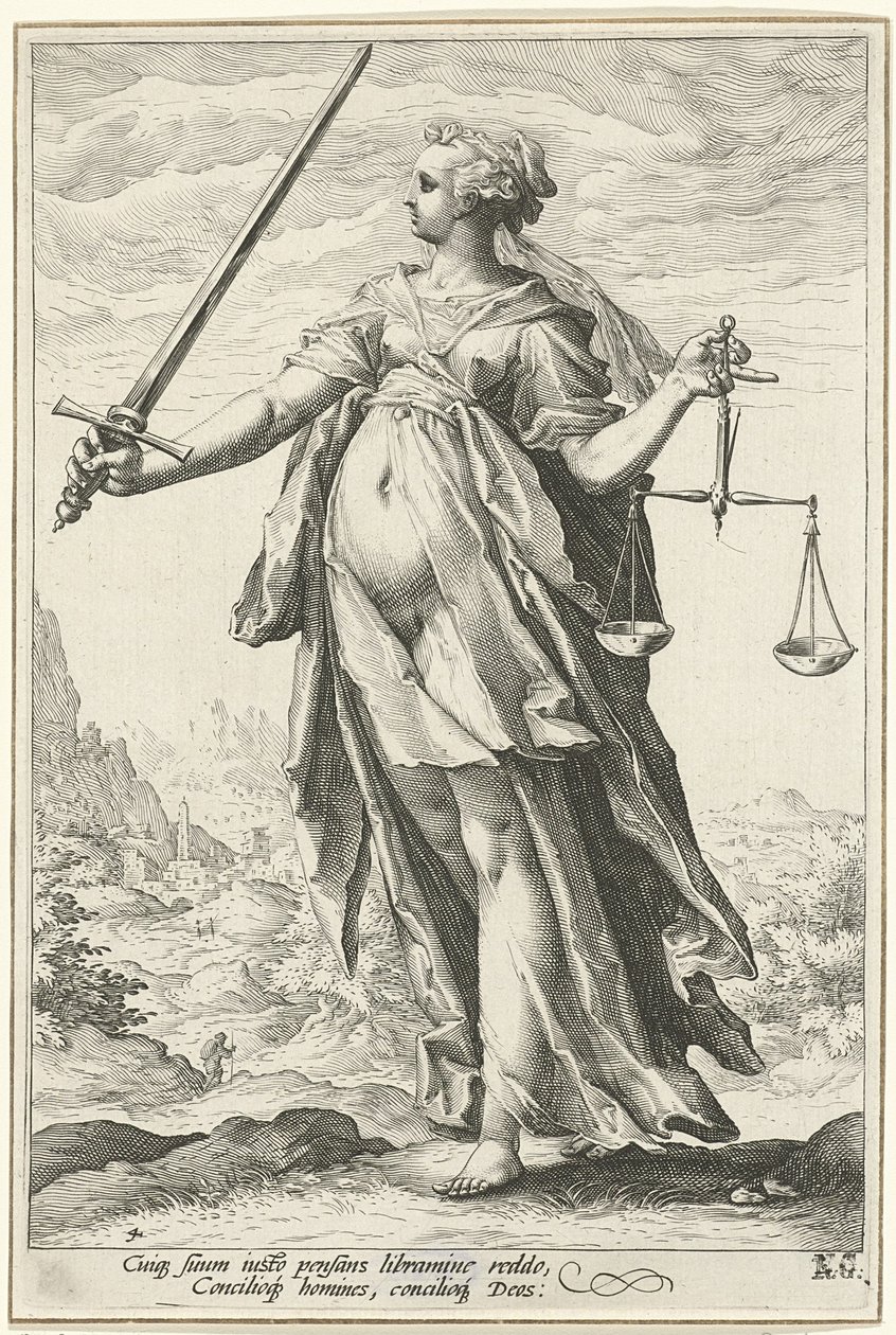 Spravedlnost Spravedlnost od Hendrik Goltzius