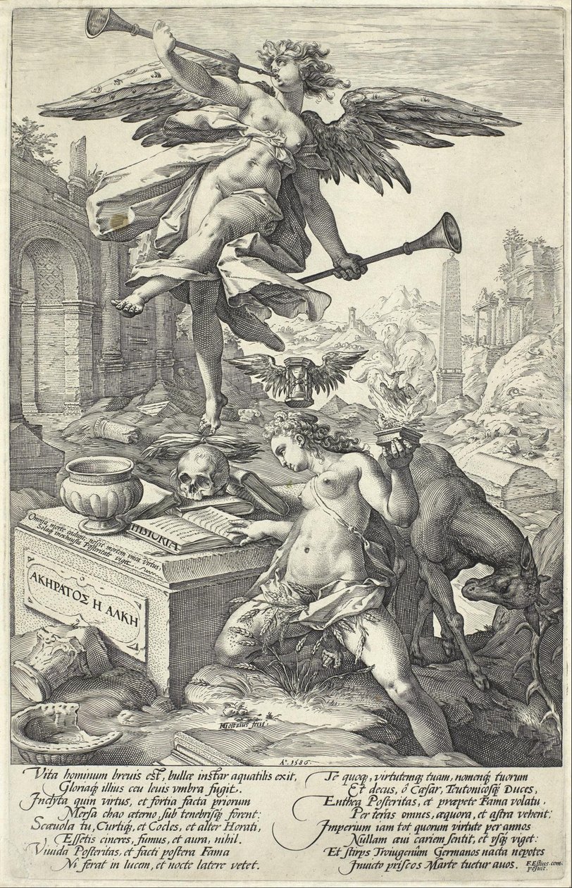 Sláva a historie od Hendrik Goltzius