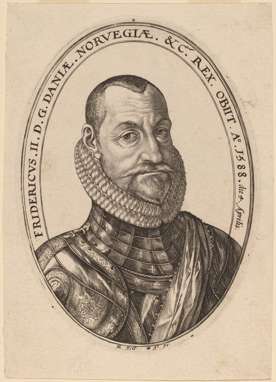 Frederick II, král dánský a norský od Hendrik Goltzius