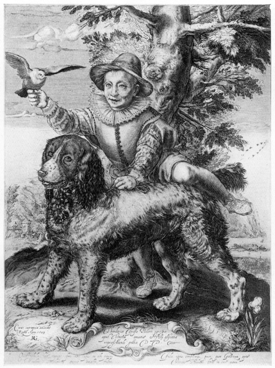 Goltziusova rytina syna svého přítele Theodora Frisia, Řím, 1599, 1913. od Hendrik Goltzius