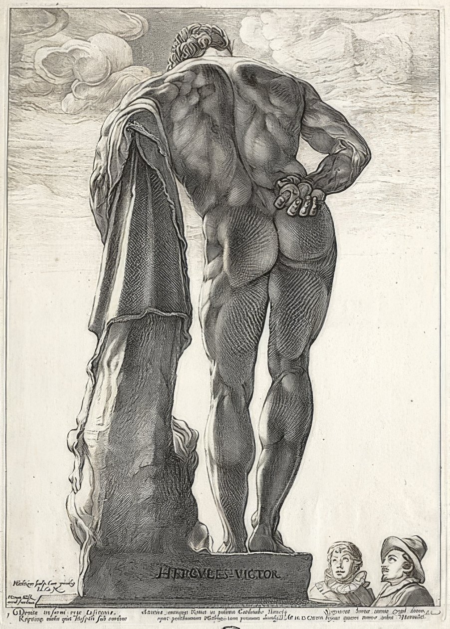 Herkules Farnese. 1592 od Hendrik Goltzius