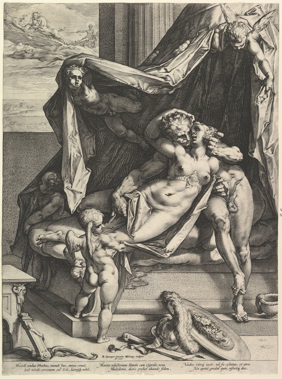 Mars a Venuše, 1588. od Hendrik Goltzius