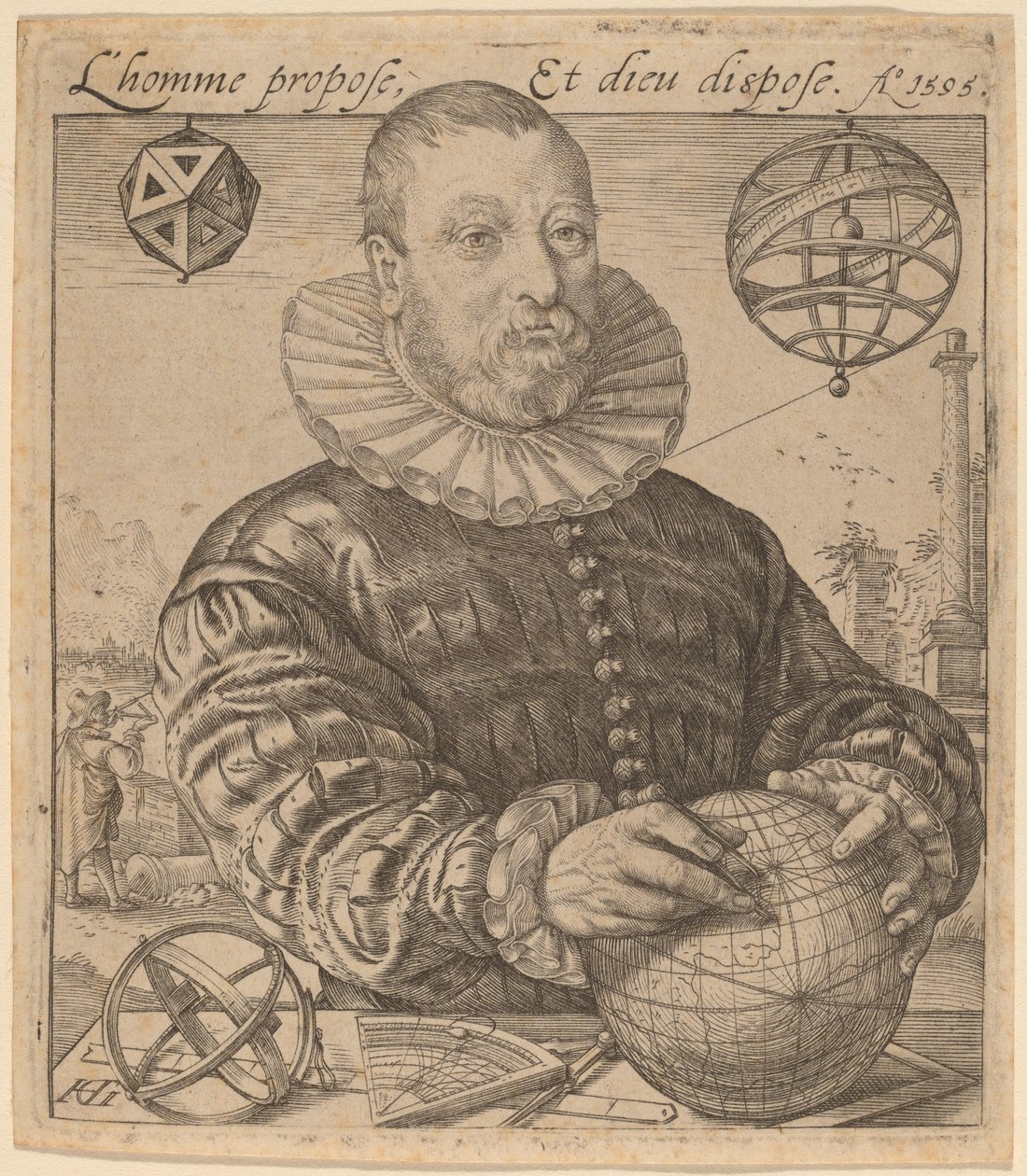 Nicolaus Petri z Deventeru od Hendrik Goltzius