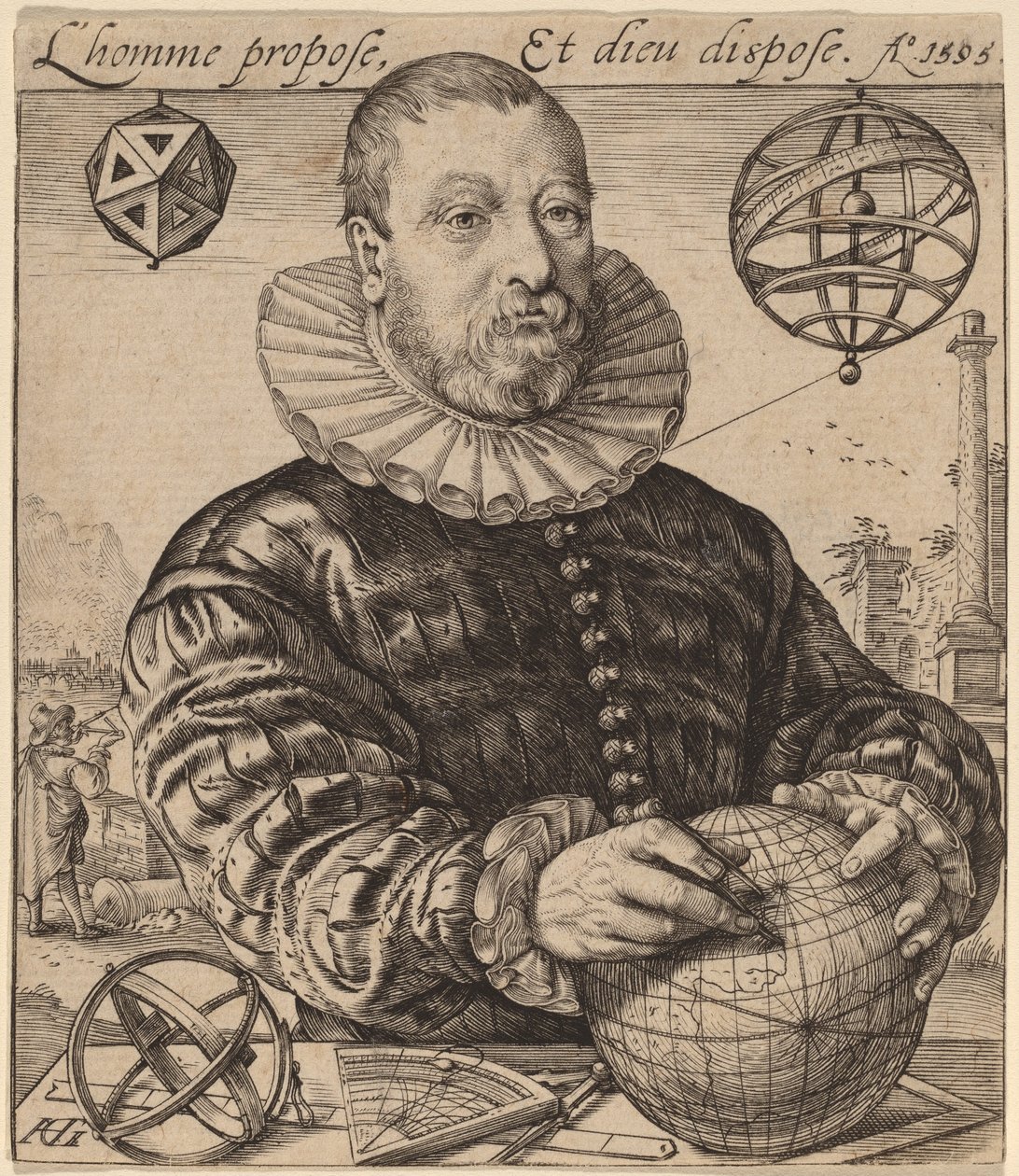 Nicolaus Petri z Deventeru od Hendrik Goltzius