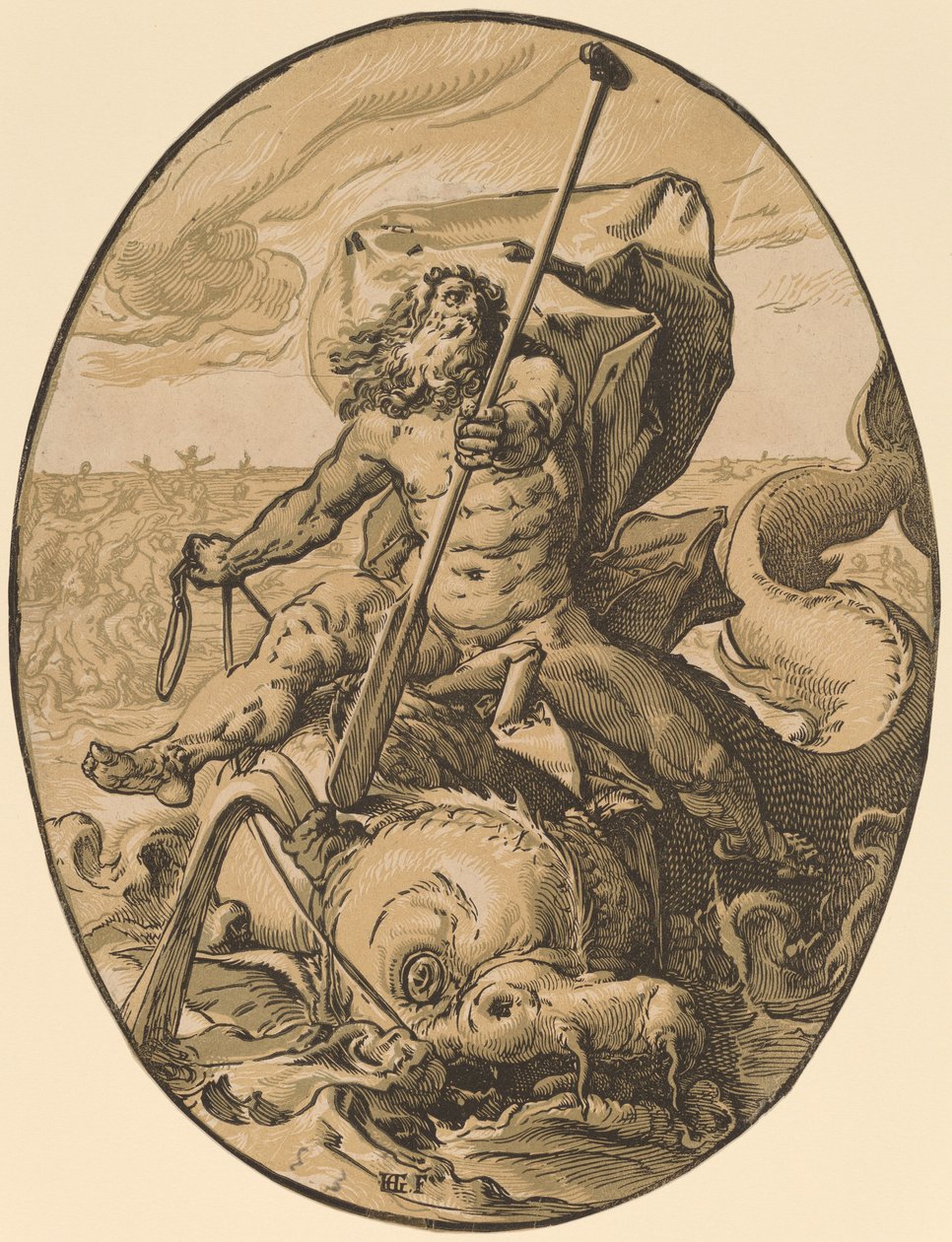 Oceán od Hendrik Goltzius