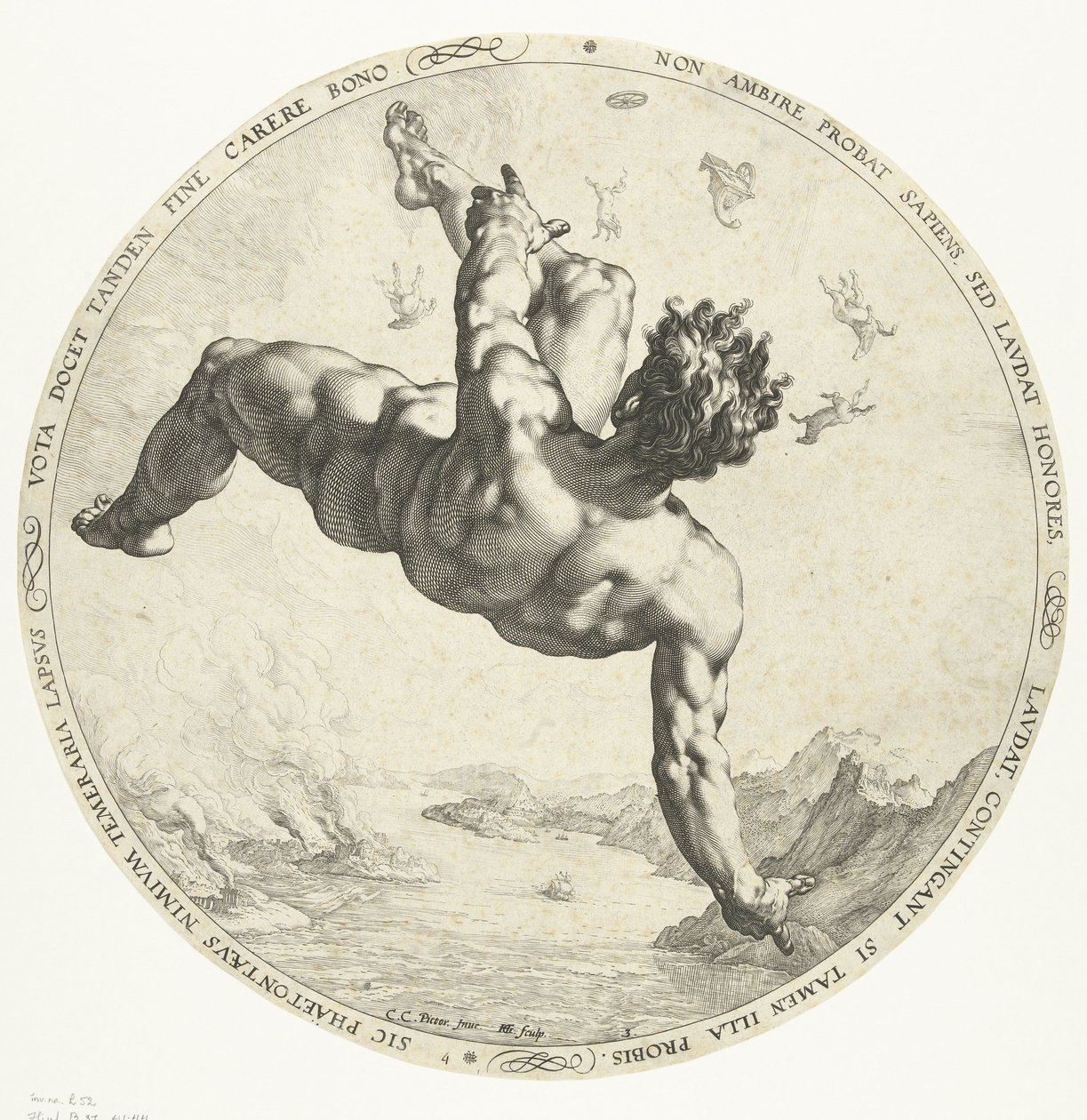 Phaethon, 1588 od Hendrik Goltzius