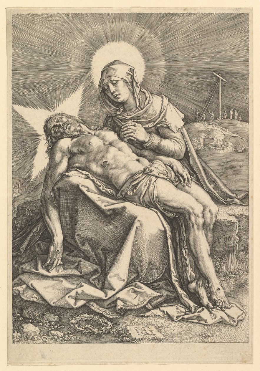 Pieta, 1596. od Hendrik Goltzius