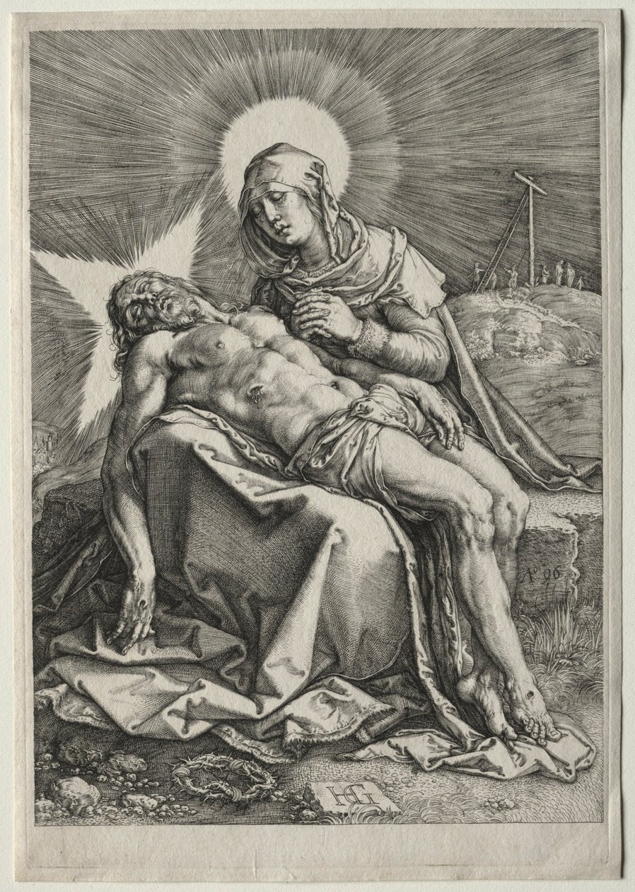 Pieta, 1596. od Hendrik Goltzius
