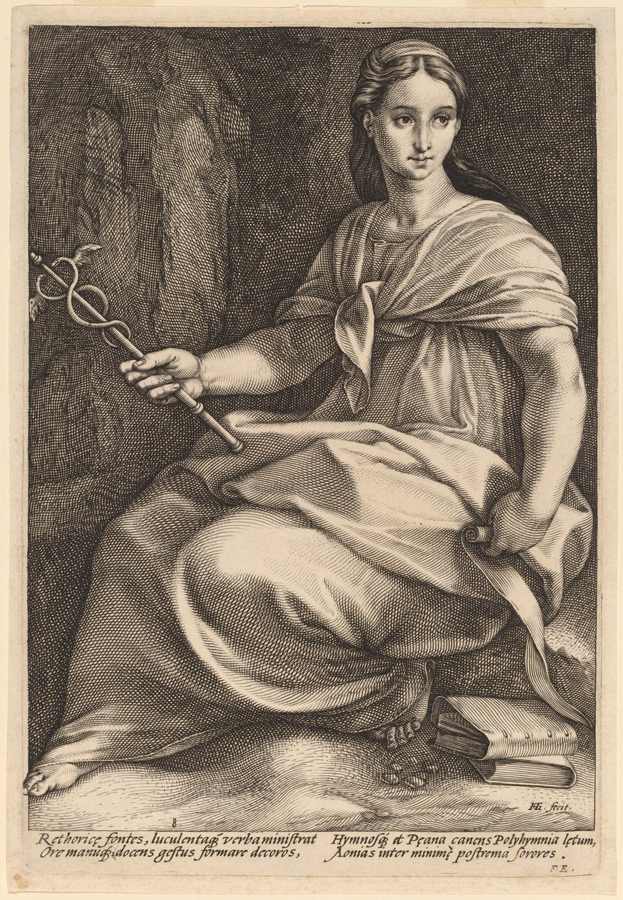 Polyhymnie od Hendrik Goltzius