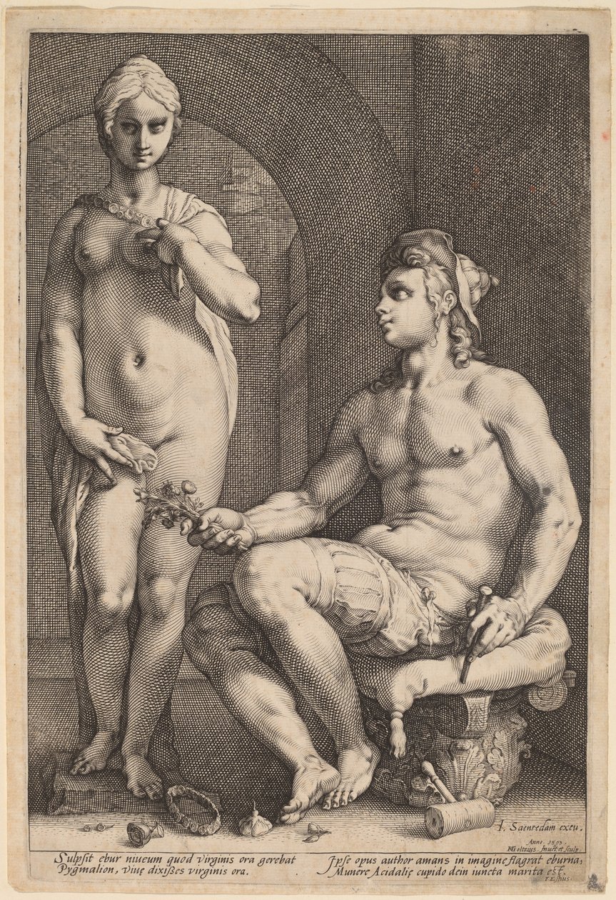 Pygmalion a Galatea od Hendrik Goltzius