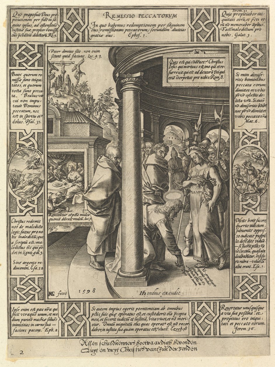 Remissio Peccatorum, z Alegorií na křesťanské vyznání, 1598. od Hendrik Goltzius