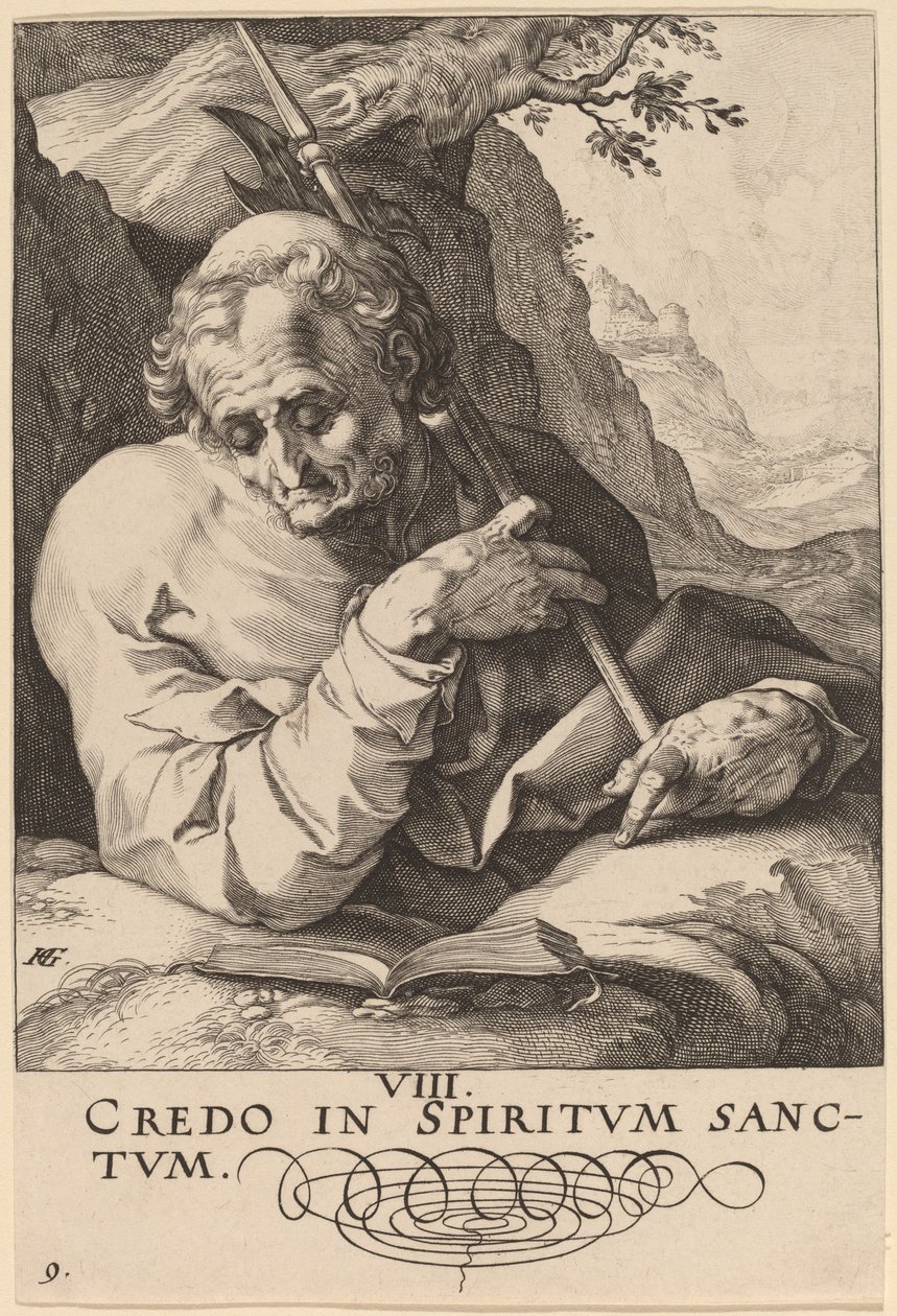 Svatý Matěj od Hendrik Goltzius