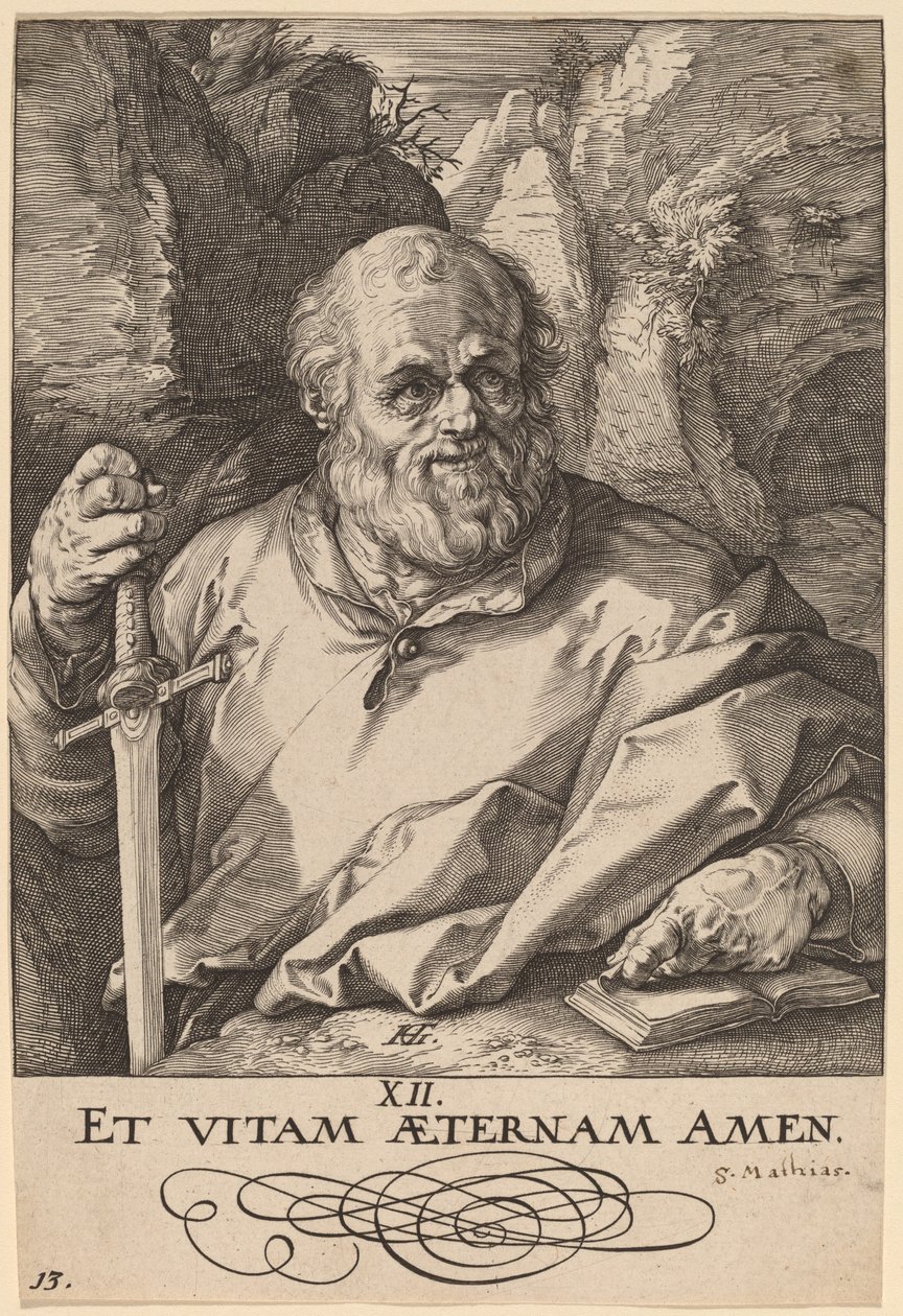Svatý Matyáš od Hendrik Goltzius