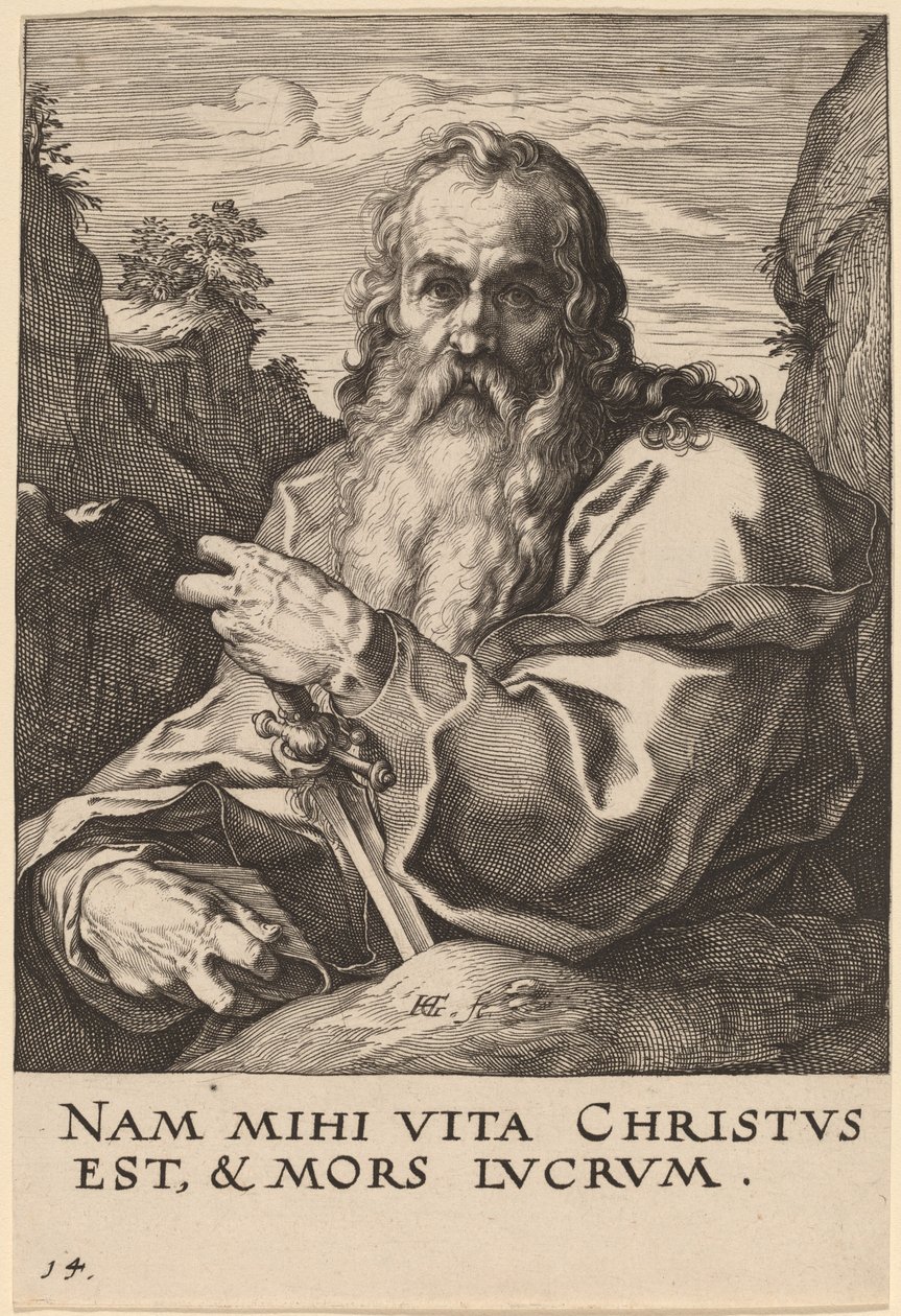Svatý Pavel od Hendrik Goltzius