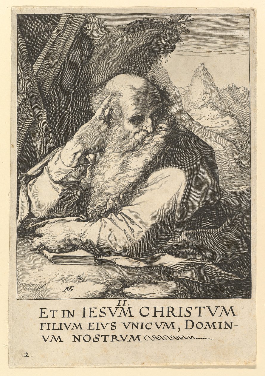 Sv. Ondřej, od Krista, apoštolů a sv. Pavla s vyznáním víry, ca. 1589. od Hendrik Goltzius