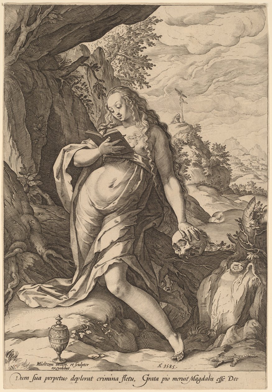 Svatá Máří Magdalena Kající od Hendrik Goltzius
