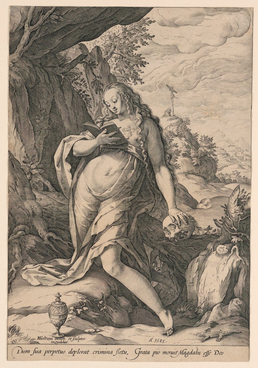 Svatá Máří Magdalena Kající od Hendrik Goltzius