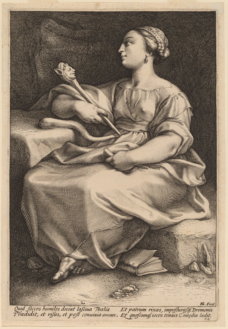 Thálie od Hendrik Goltzius