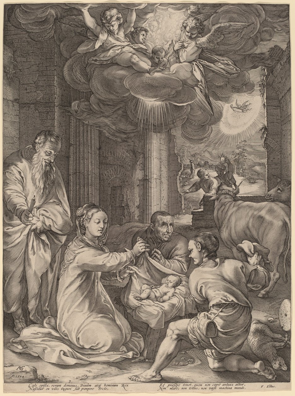 Klanění pastýřů od Hendrik Goltzius