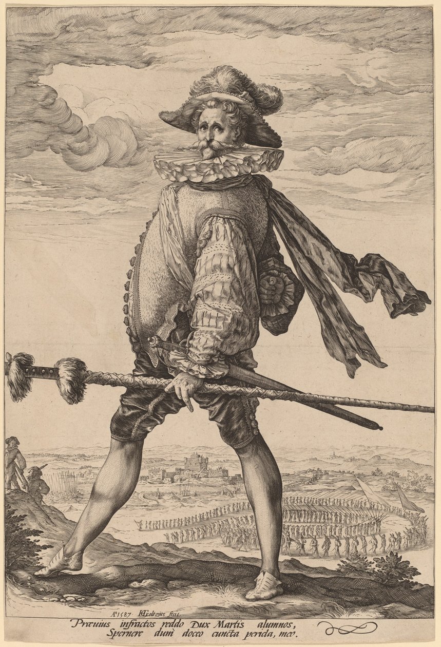 Kapitán pěchoty od Hendrik Goltzius