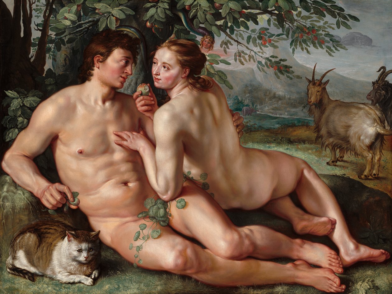 Pád člověka od Hendrik Goltzius