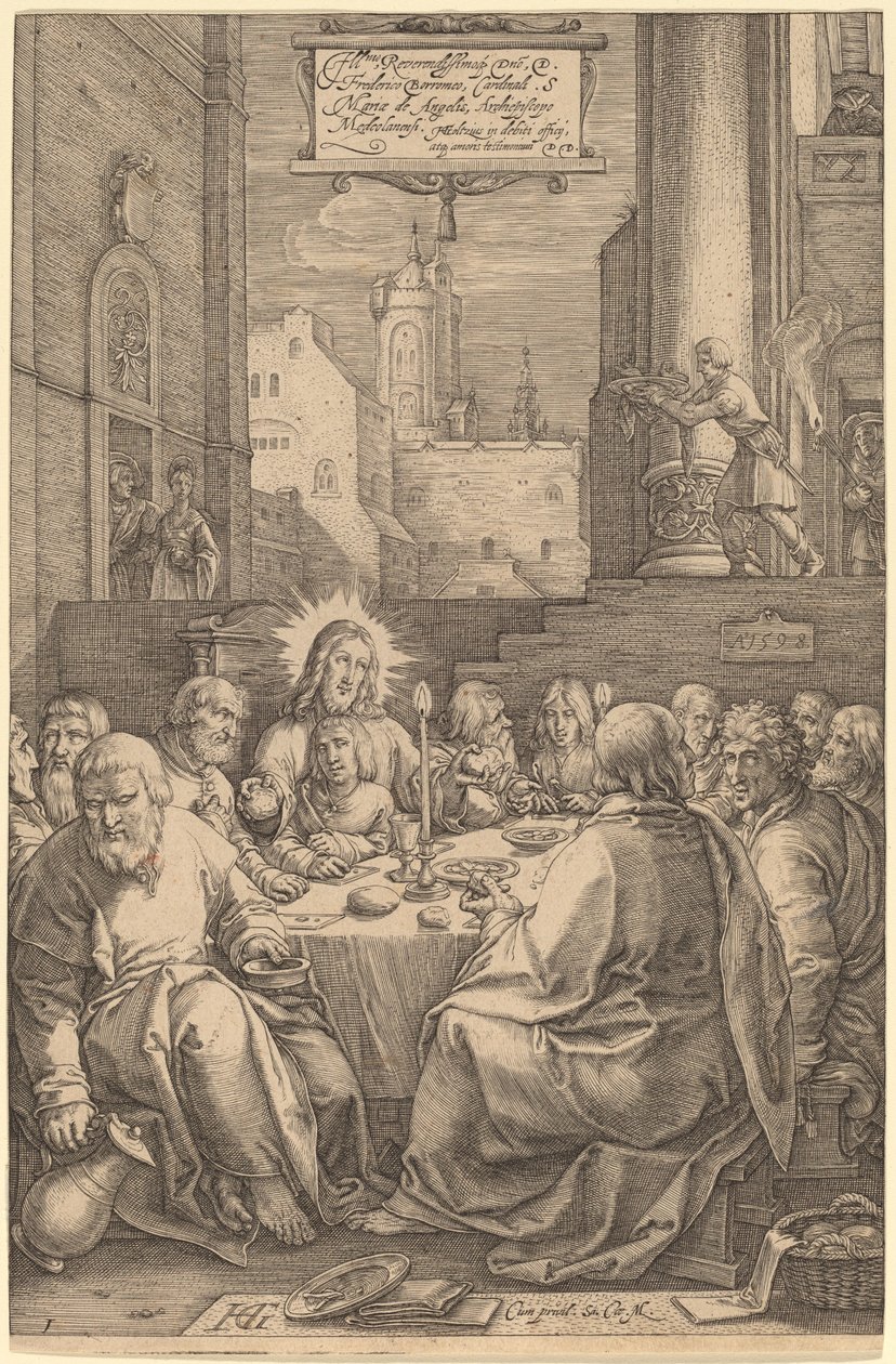 Poslední večeře od Hendrik Goltzius