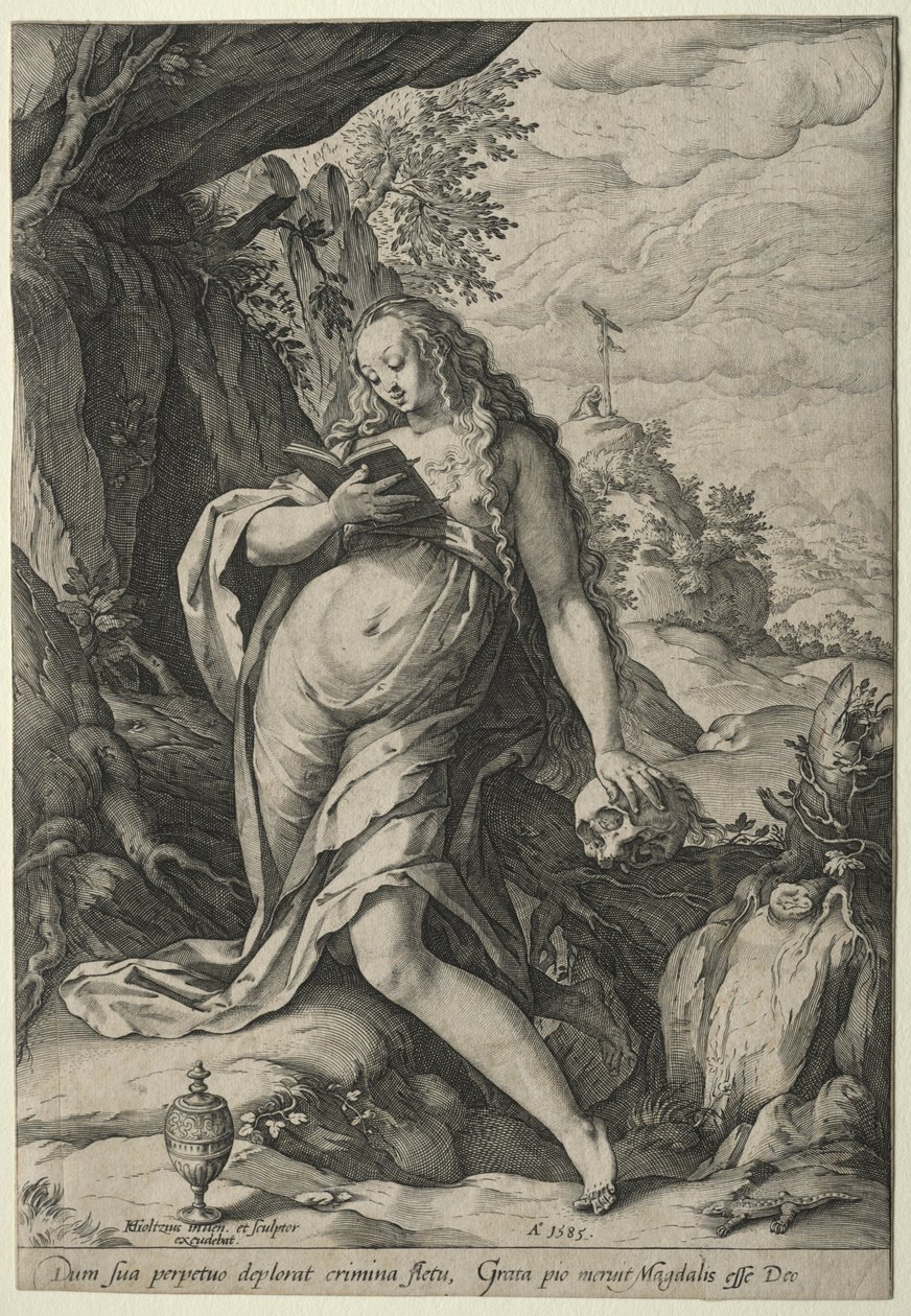 Magdalena v pokání. od Hendrik Goltzius